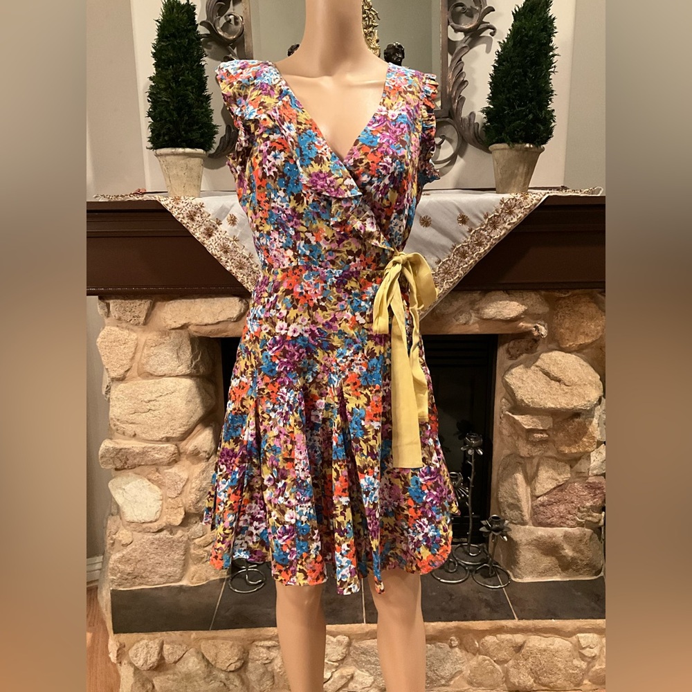 ark & co. Floral Wrap Dress M